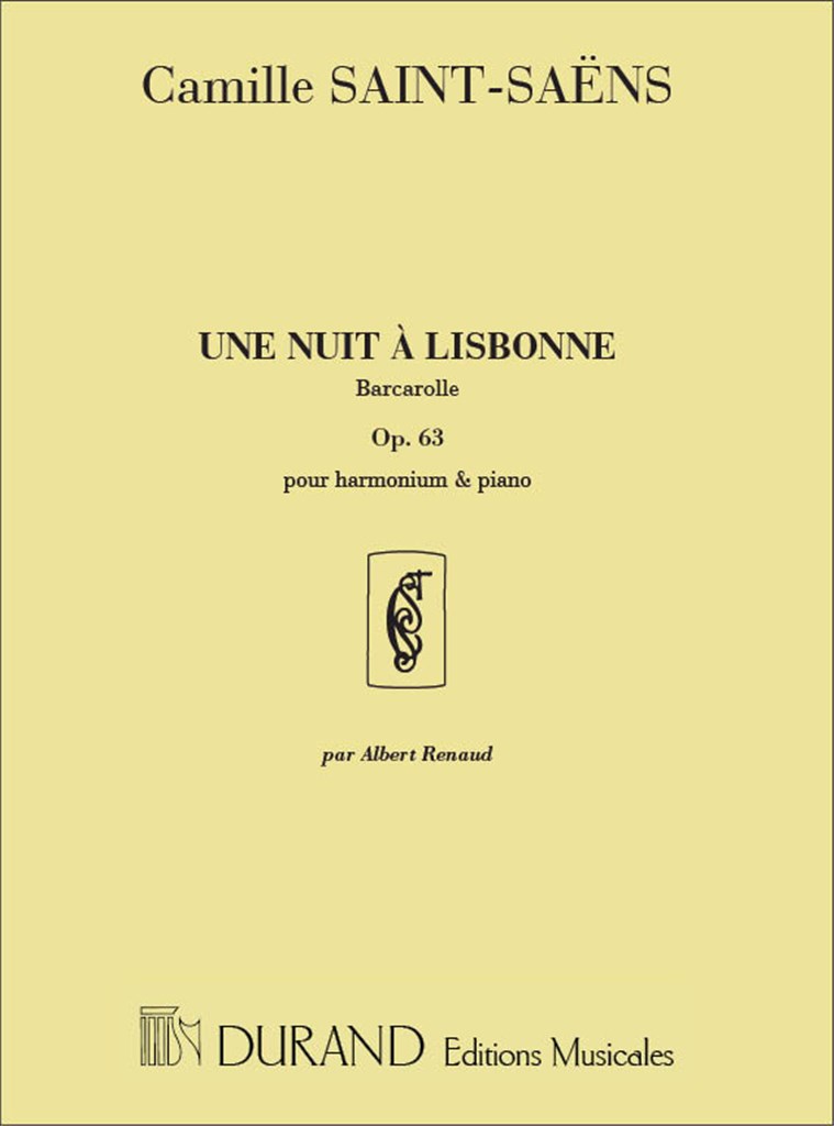 Une Nuite A Lisbonne Barcarolle Op 63